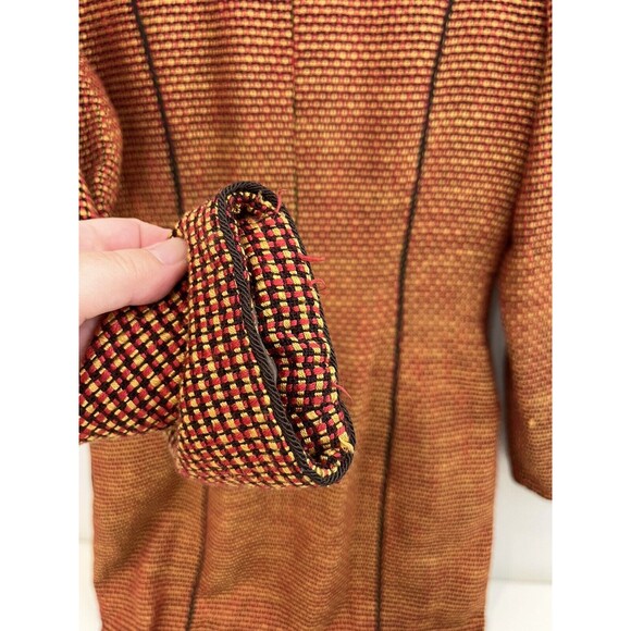 Vintage OSCAR DE LA RENTA Tweed Dress 70’s 60’s Studio Runway Size 10 - Picture 11 of 16